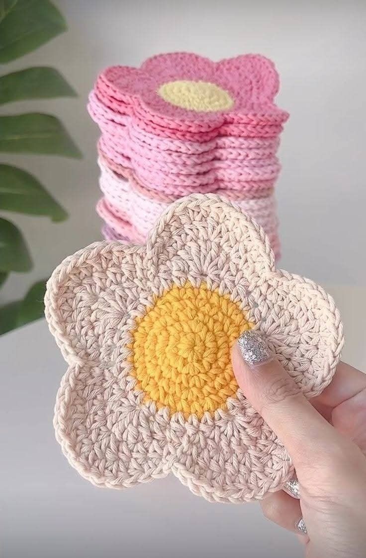 Kit Porta-Copos Flor
