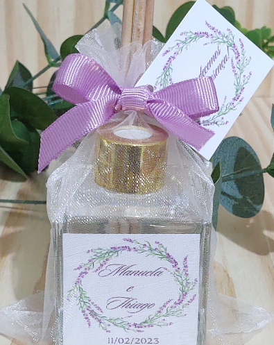 Aromatizador 50 ml Vidro Cubo Tampa Luxo