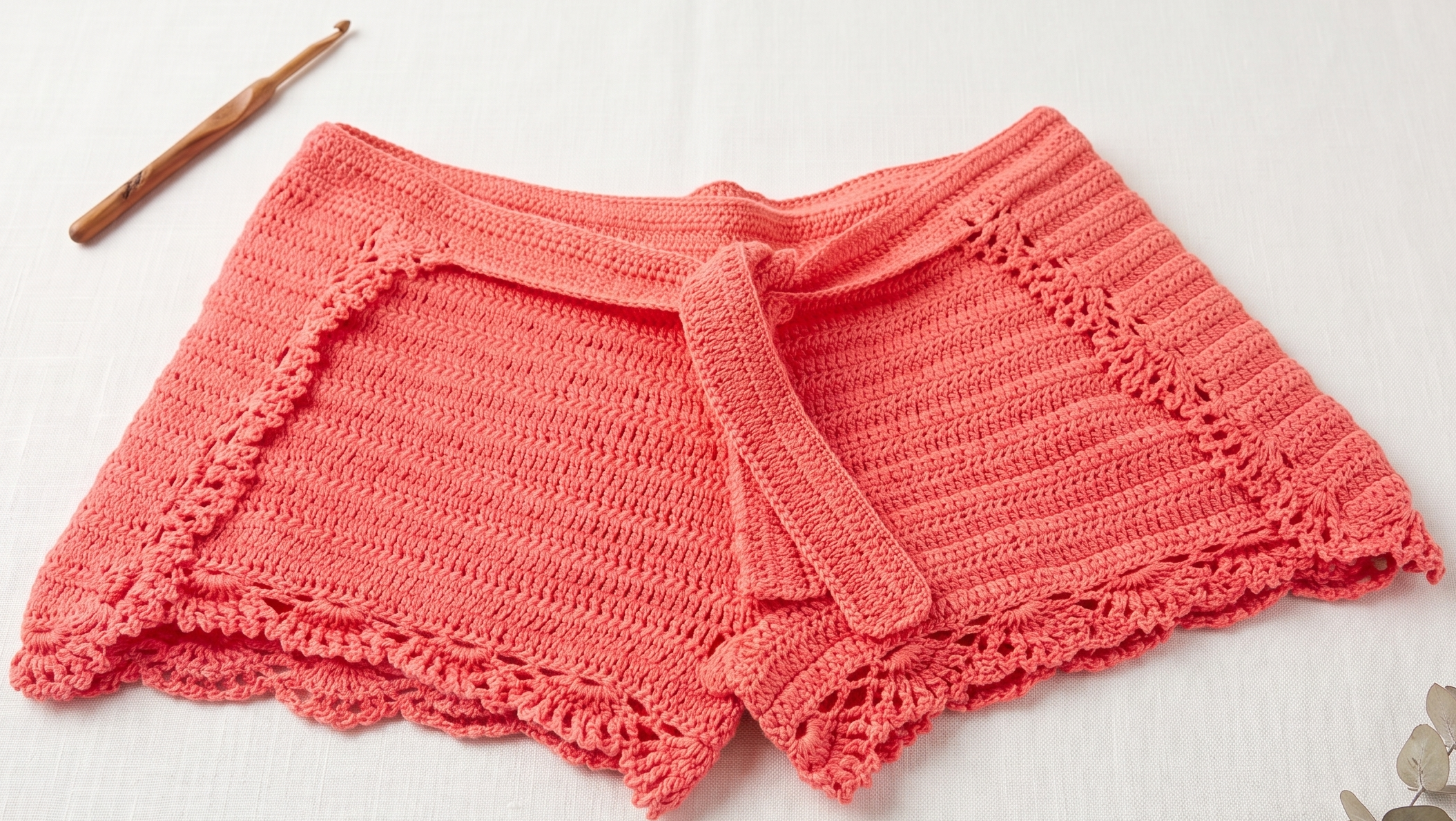 Short de Crochê Artesanal