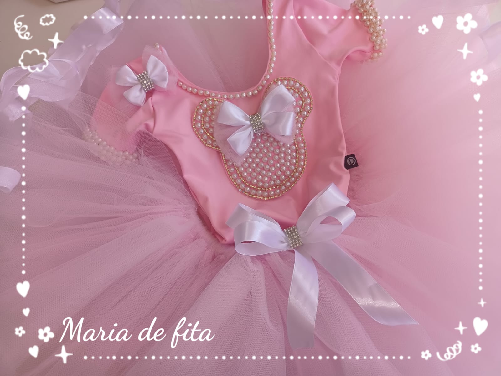 Minie rosa luxo