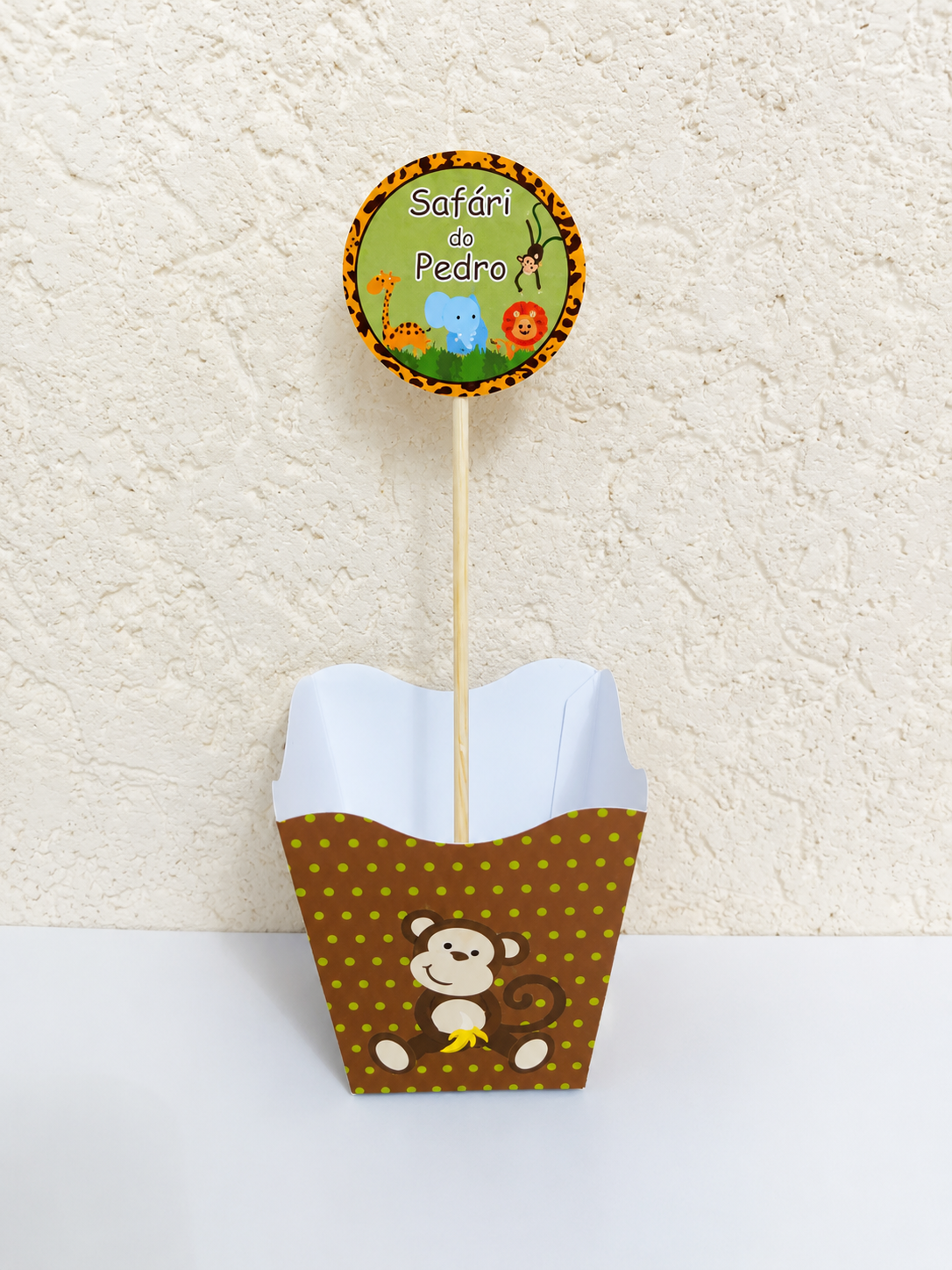 Topper grande para cachepot Safari