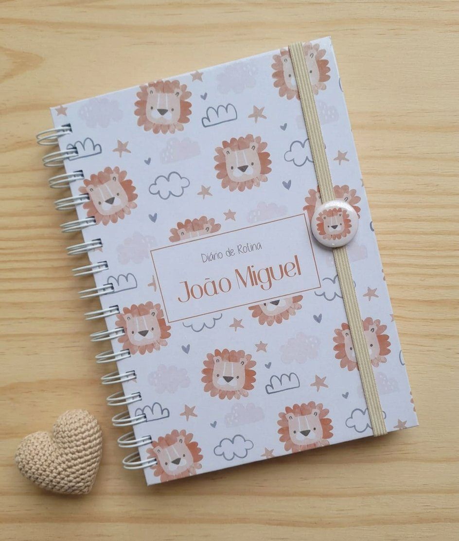 Diário de Rotina do Bebê Personalizado - Amamentação - Escolha a Capa