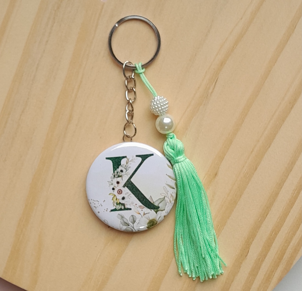 Chaveiro Botton Simples Personalizado c/ Tassel