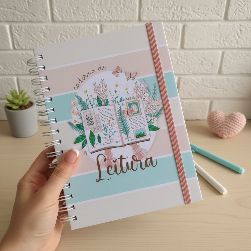 Diário de leituras Personalizado - Escolha a Capa