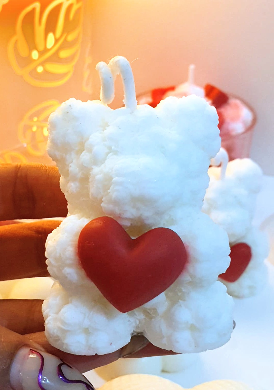 Vela aromática ursinho do amor