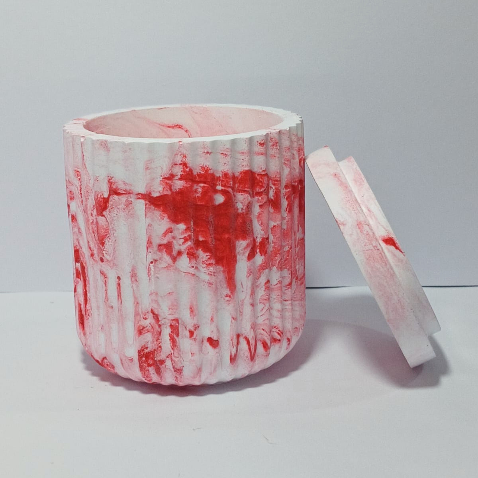 Vaso Canelado Marmorizado