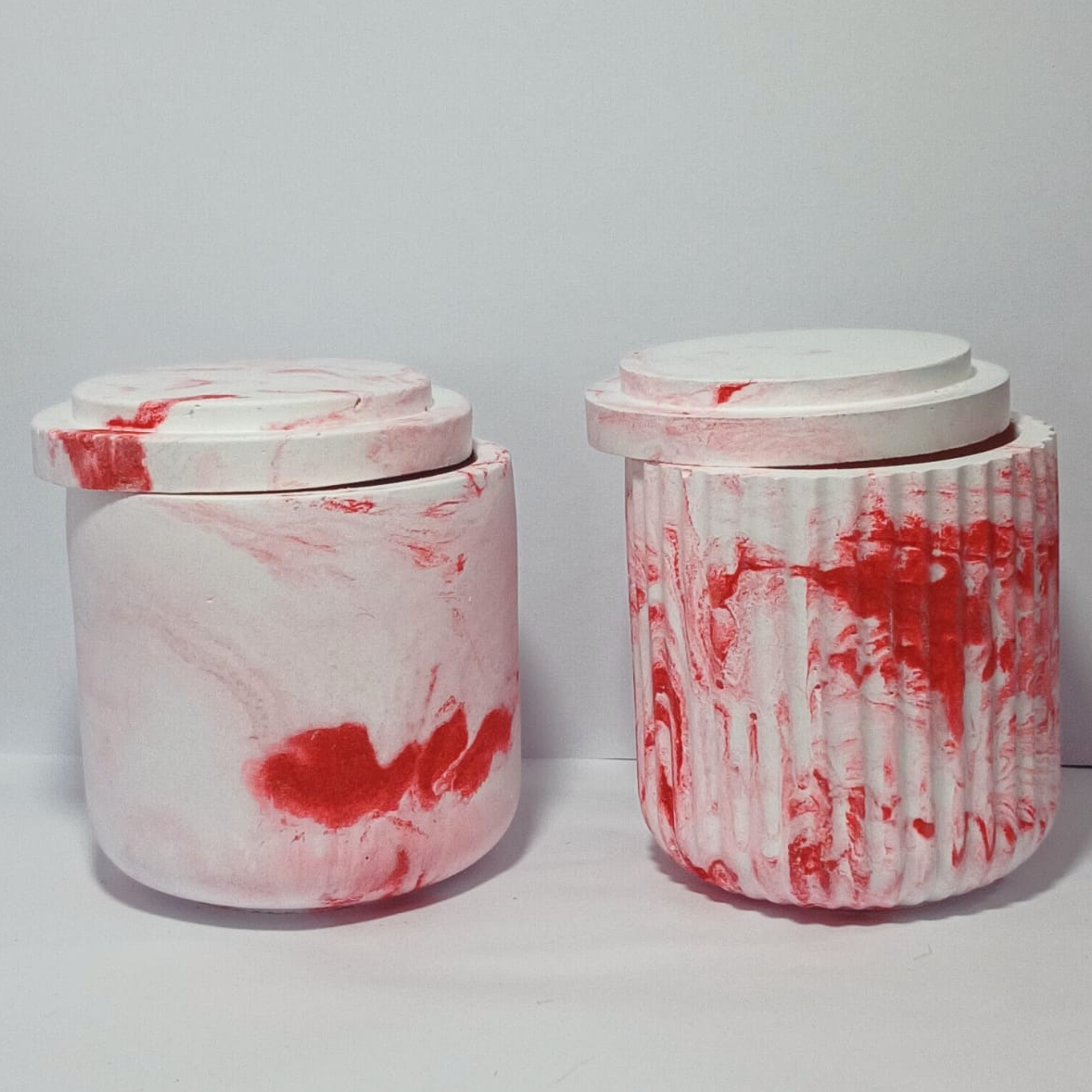 Kit Vasos Marmorizado