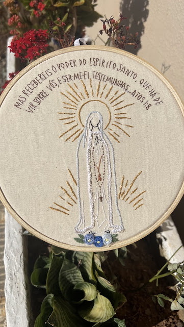 Religiosos - Nossa Senhora de Fátima - bordado