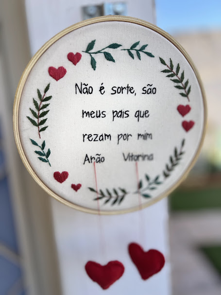 Religiosos - Meus pais rezam por mim - bordado