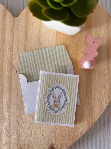 10 Mini Cartões + Envelopes - Páscoa