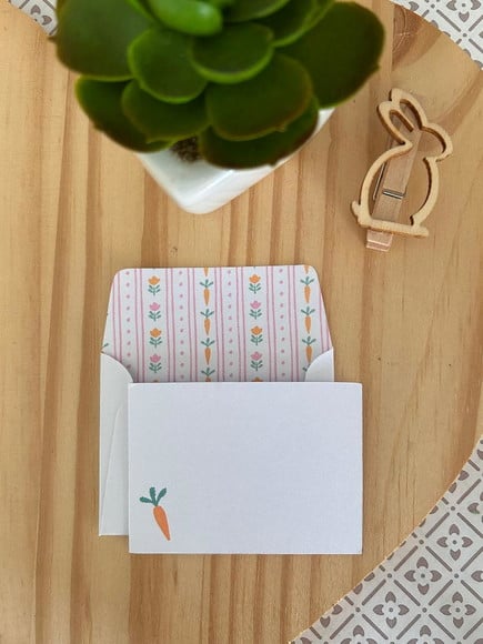 10 Mini Cartões + Envelopes - Páscoa