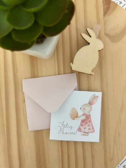 10 Mini Cartões + Envelopes - Páscoa