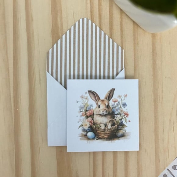 10 Mini Cartões + Envelopes - Páscoa