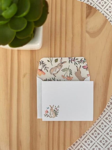 10 Mini Cartões + Envelopes - Páscoa