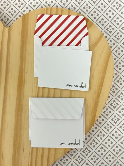 10 Mini Cartões + Envelopes