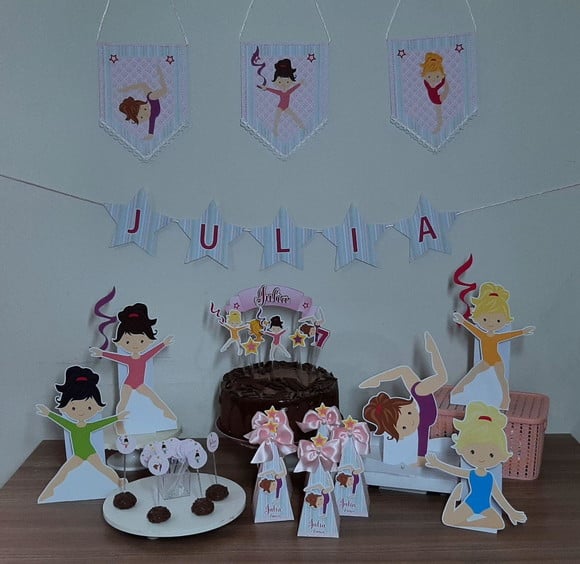 Kit Decoração Festa Ginástica