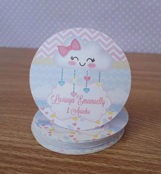 Adesivo para Latinha Chuva de Amor