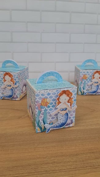 Caixinha Cubo Sereia