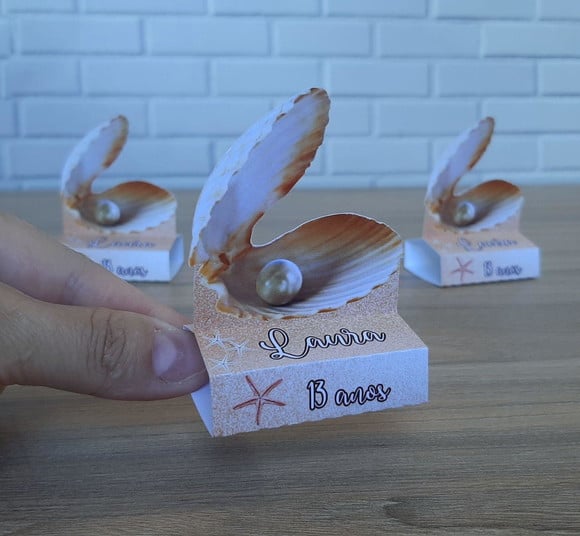 Caixinha para Bis Duplo Conchinha do Mar