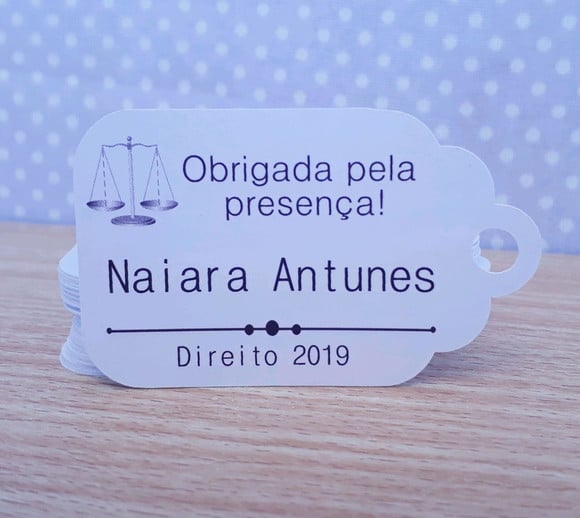 Tag Agradecimento Formatura