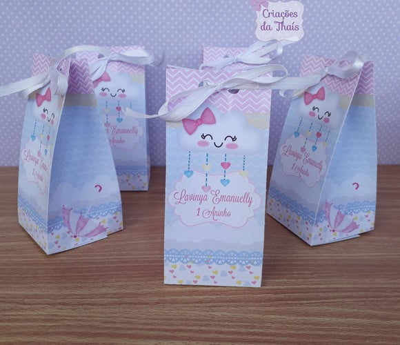 Kit com 12 Caixas Festa Chuva de Amor