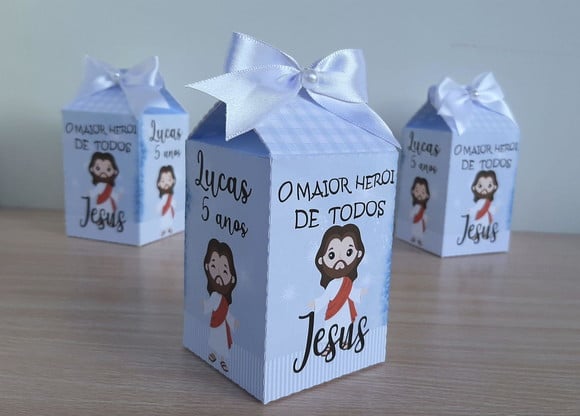Caixa Milk Jesus o Maior Herói