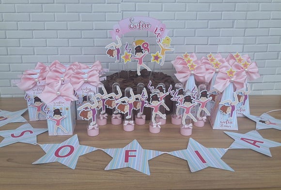 Kit com Lembrancinhas Ginástica Rítmica