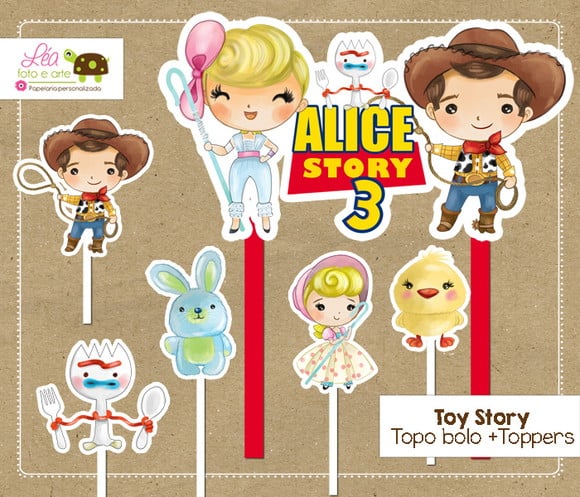 Topo de Bolo Toy Story