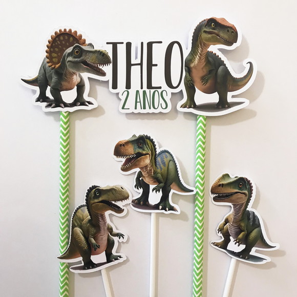 Topo Bolo Festa Dinossauro