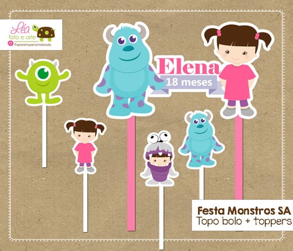 Topo Bolo Monstros Sa