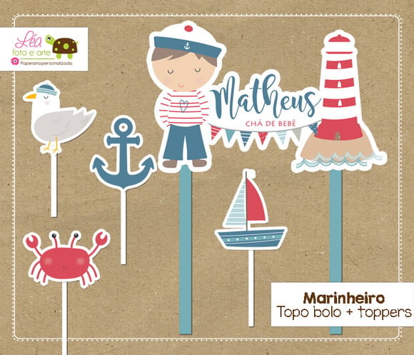 Topo de Bolo Marinheiro