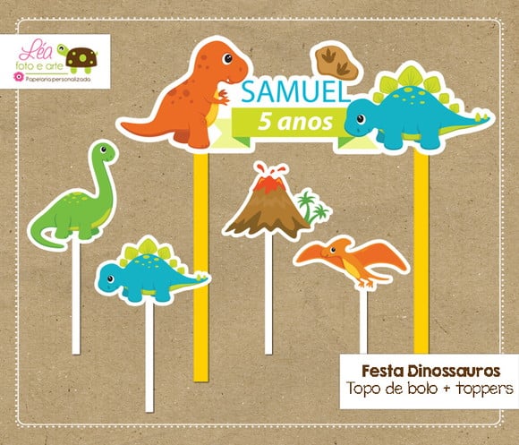 Topo Bolo Dinossauros