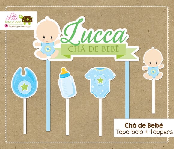 Topo Bolo Chá de Bebê