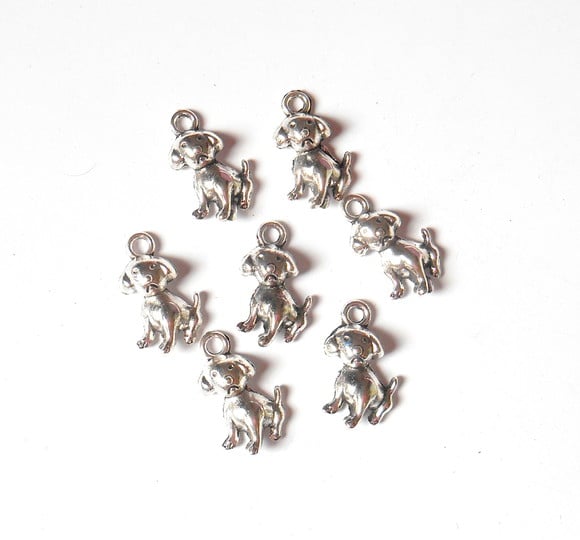 Mini Cão para Montagem Brinco, Pingente ,pulseira