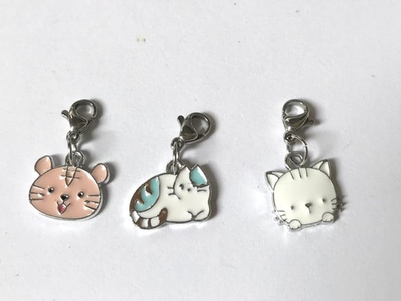 Kit Pingente com Gatos para Colar, Pulseira, Tornozeleira