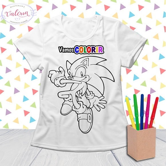 Camiseta Personalizada Vamos Colorir