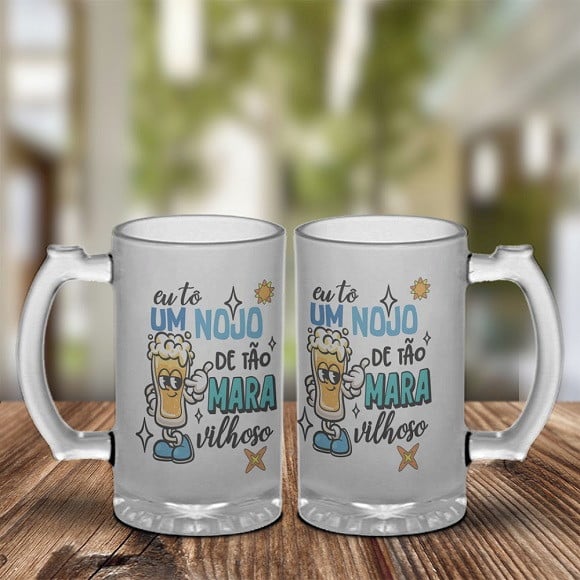 Caneca de Chopp de Vidro Carnaval