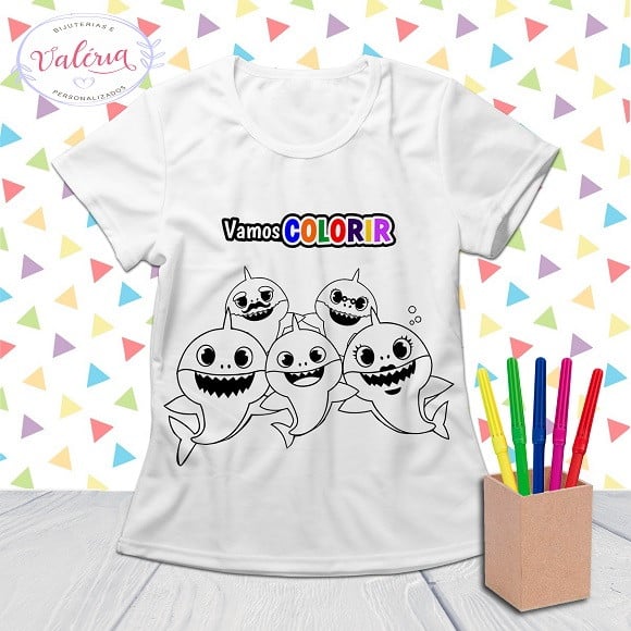 Camiseta personalizada vamos colorir
