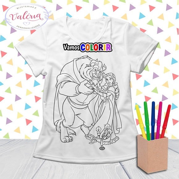 Camiseta personalizada vamos colorir