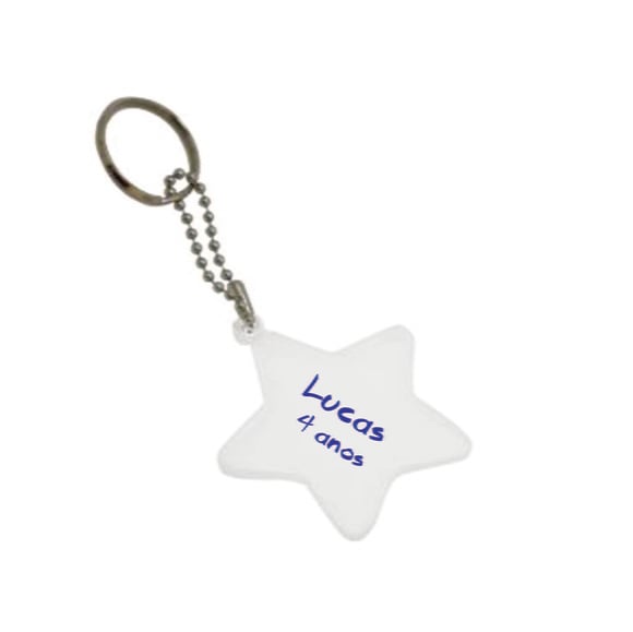 Chaveiro Estrela Personalizado