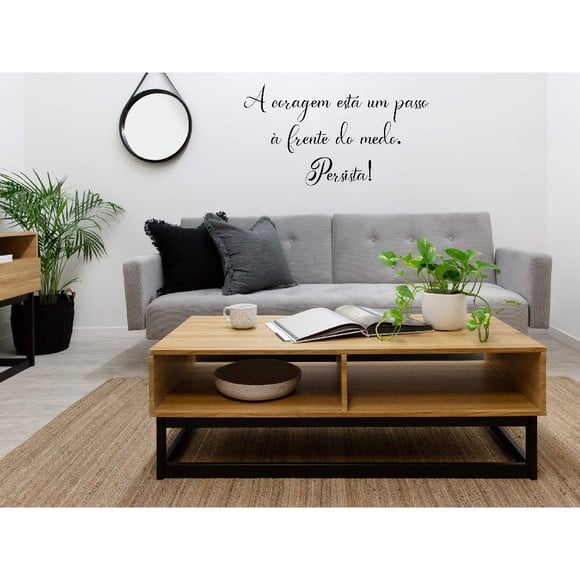 Adesivo de Frase Personalizada Lettering 100 cm de Largura
