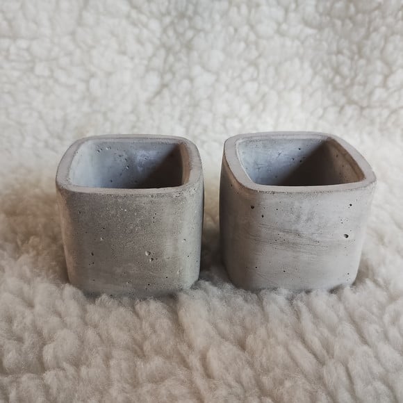 Vasinho de Concreto para Velas e Plantas