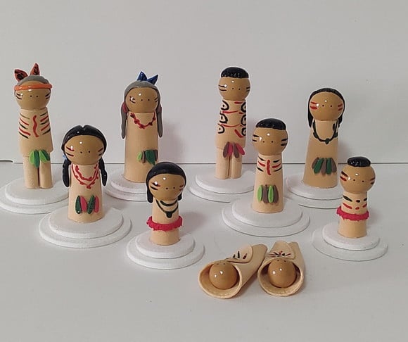 Família Indígena para Constelação Familiar Mesa ou Água
