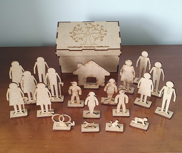 Bonecos de mdf para Constelação Familiar