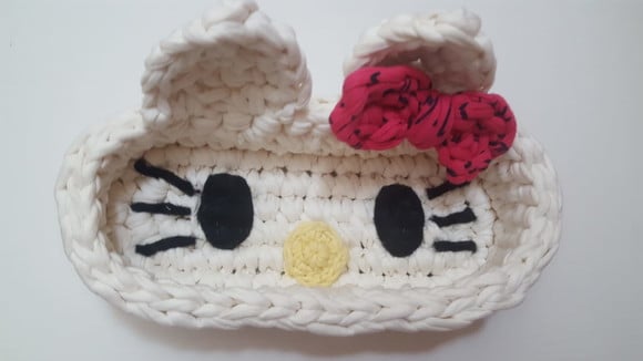Porta Oculos - Carinha Gatinha em Croche- Portoculos009