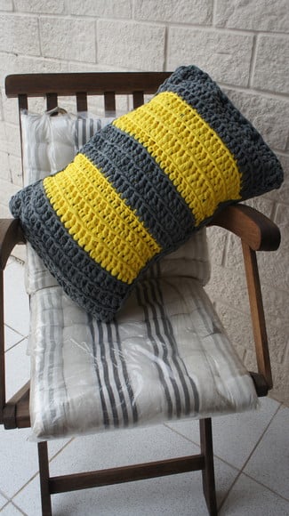 Almofada Retangular Croche com Enchimento - Almoma015
