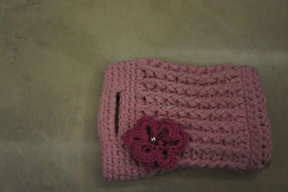 Bolsinha porta celular em croche - BOLBARB002