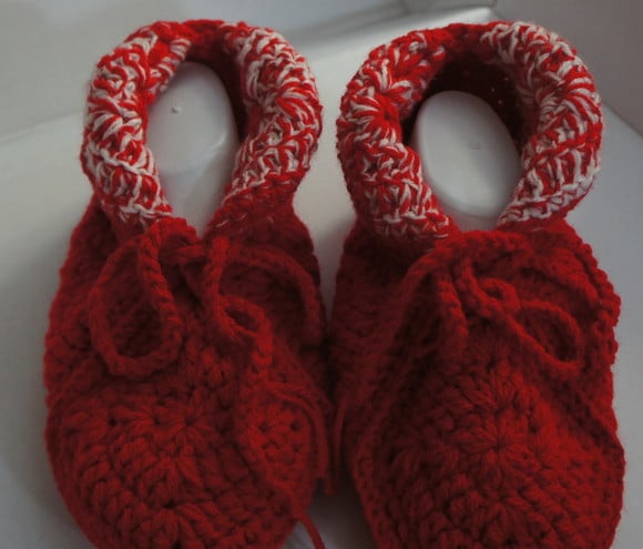 Sapato de Lã em Crochê Adulto - Sap028