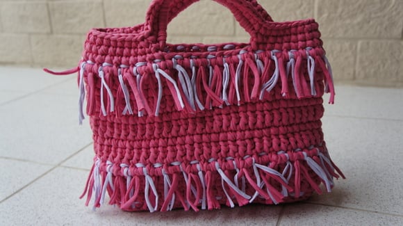 Bolsa de Croche em Fio de Malha - Bolma001