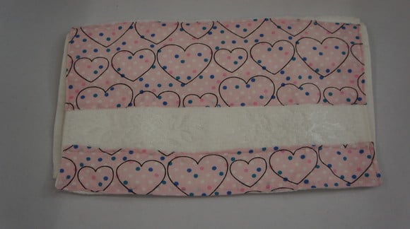 Toalha para Lavabo - customizada em tecido- Toalhalavabo013